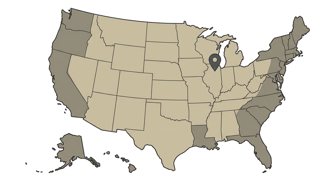 Illustrated map showing the origin of the Canis Panther
