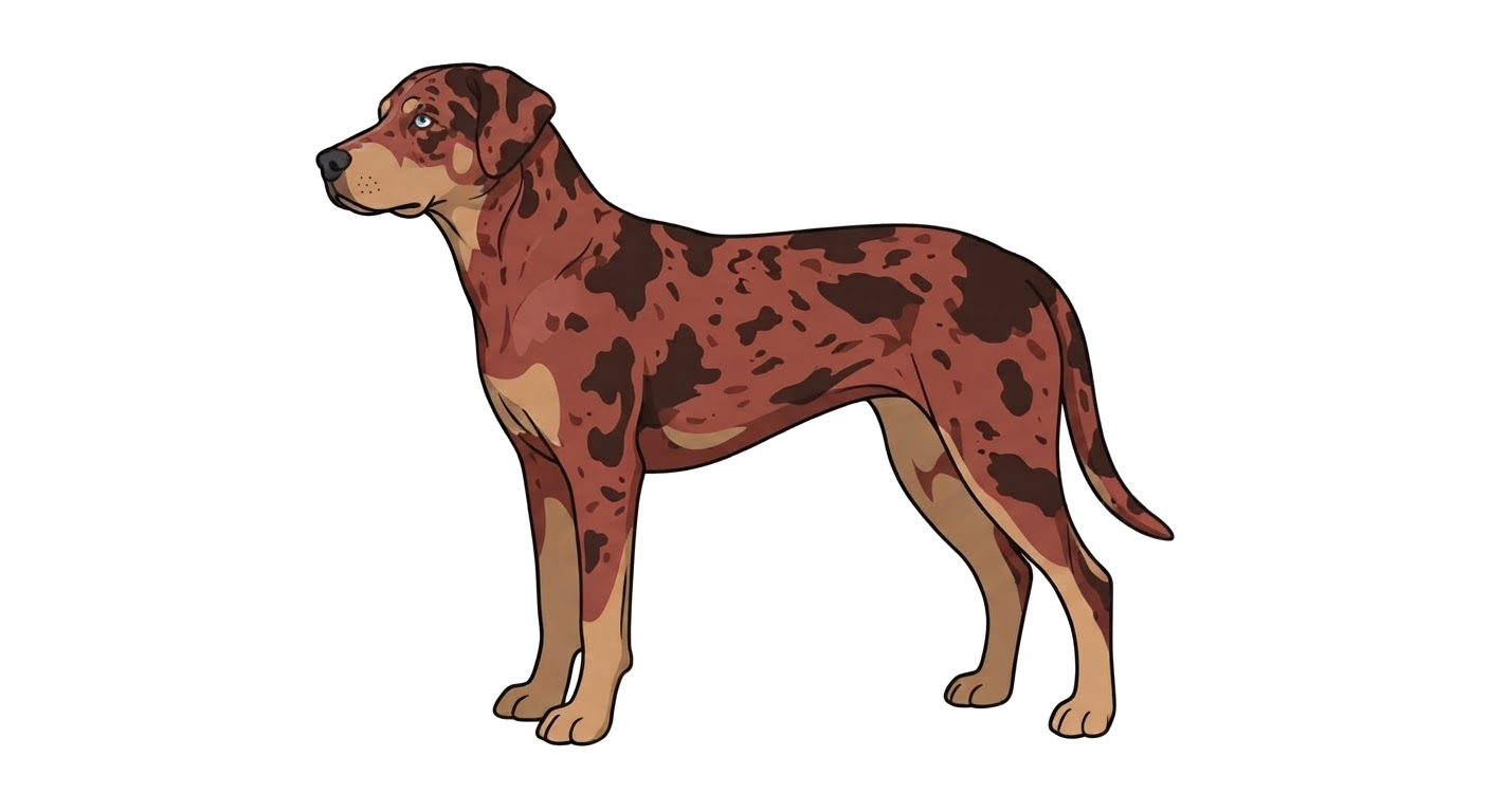 Illustration of a Red & Leopard coat