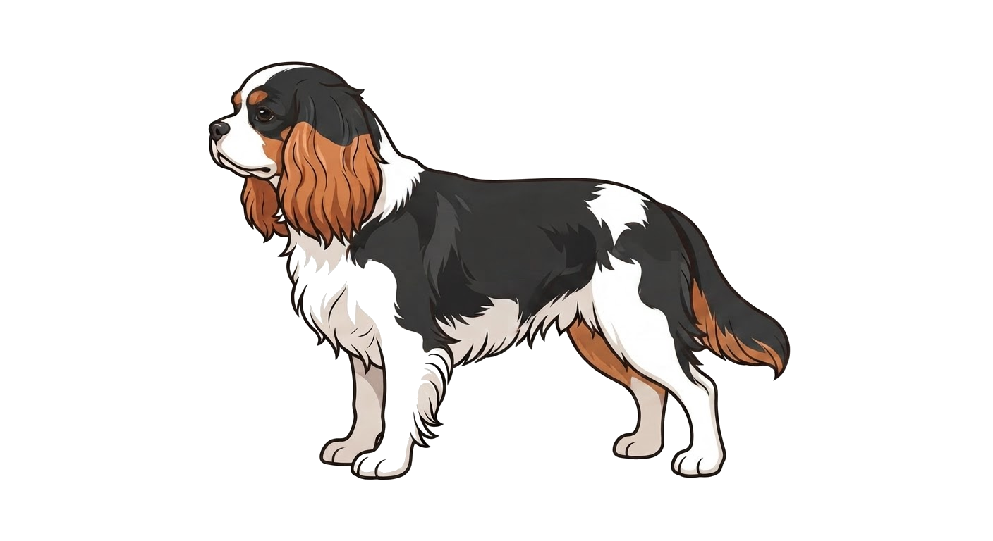 Illustration of a Tricolour coat