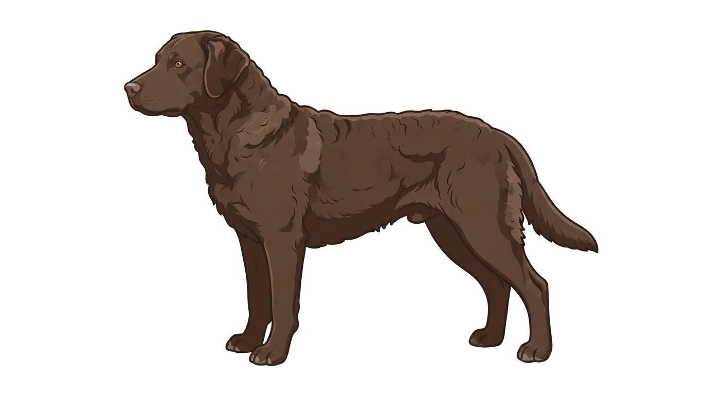 Illustration of a Dark brown coat