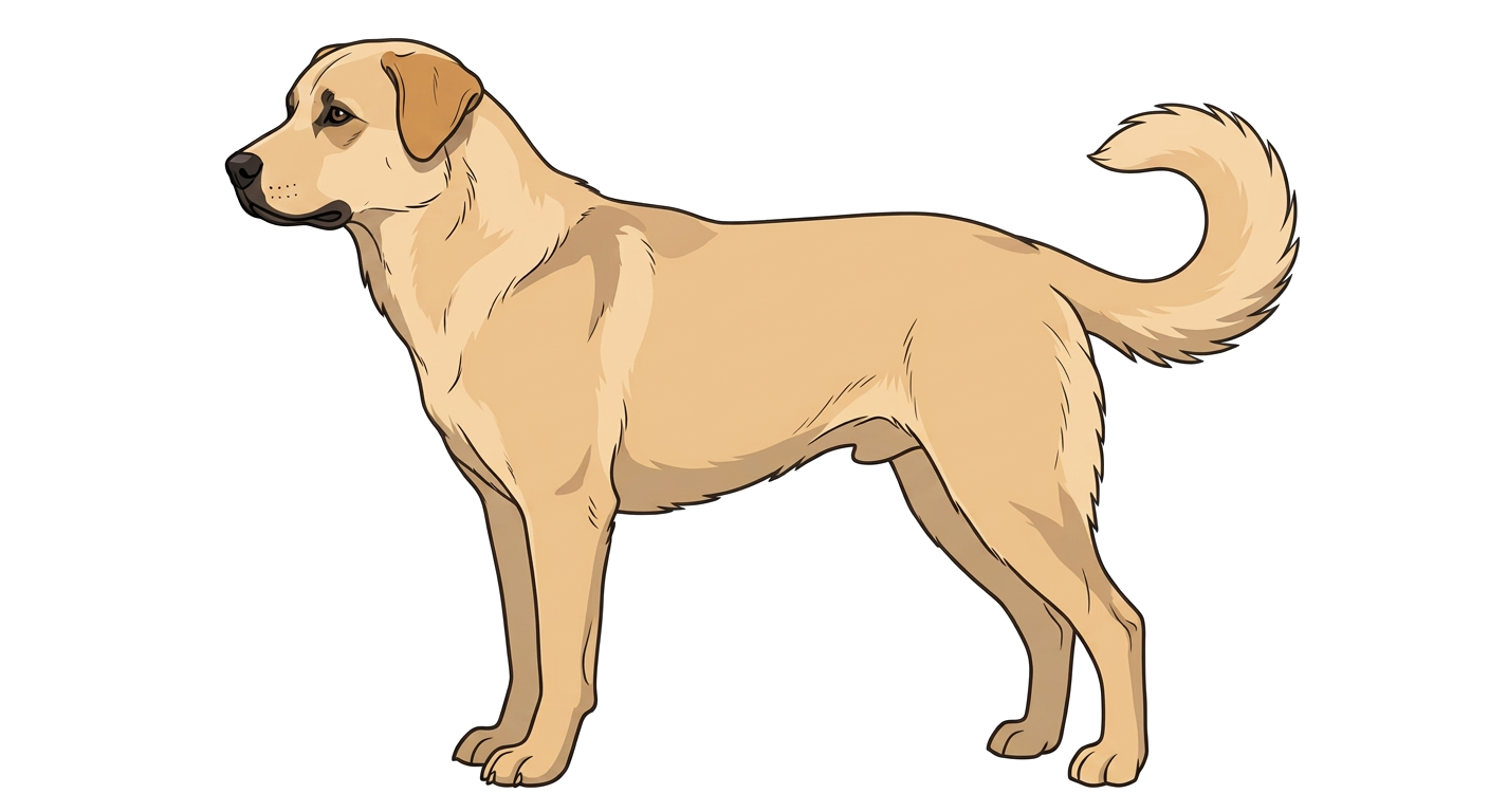 Illustration of a Light Honey coat