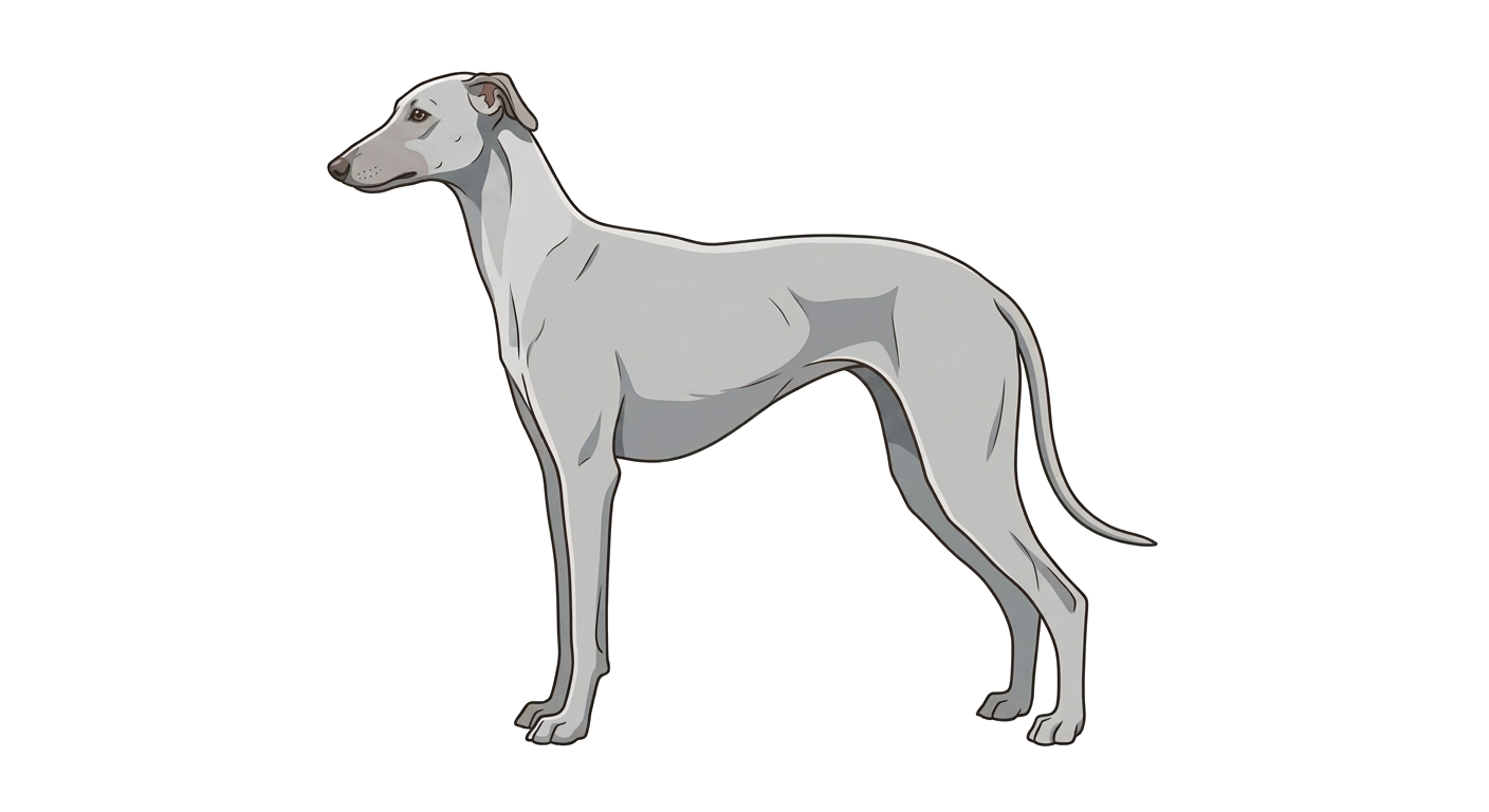 Illustration of a Silver Grey (Sambal) coat