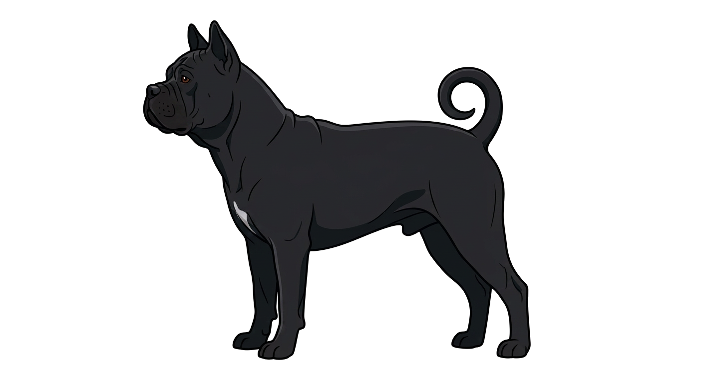 Illustration of a Black coat