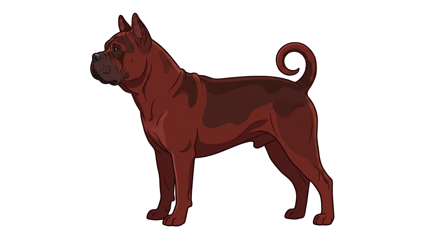 Illustration of a Mahogany coat