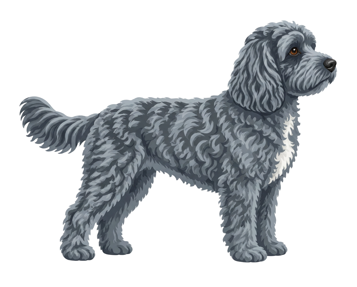 Illustration of a Merle coat