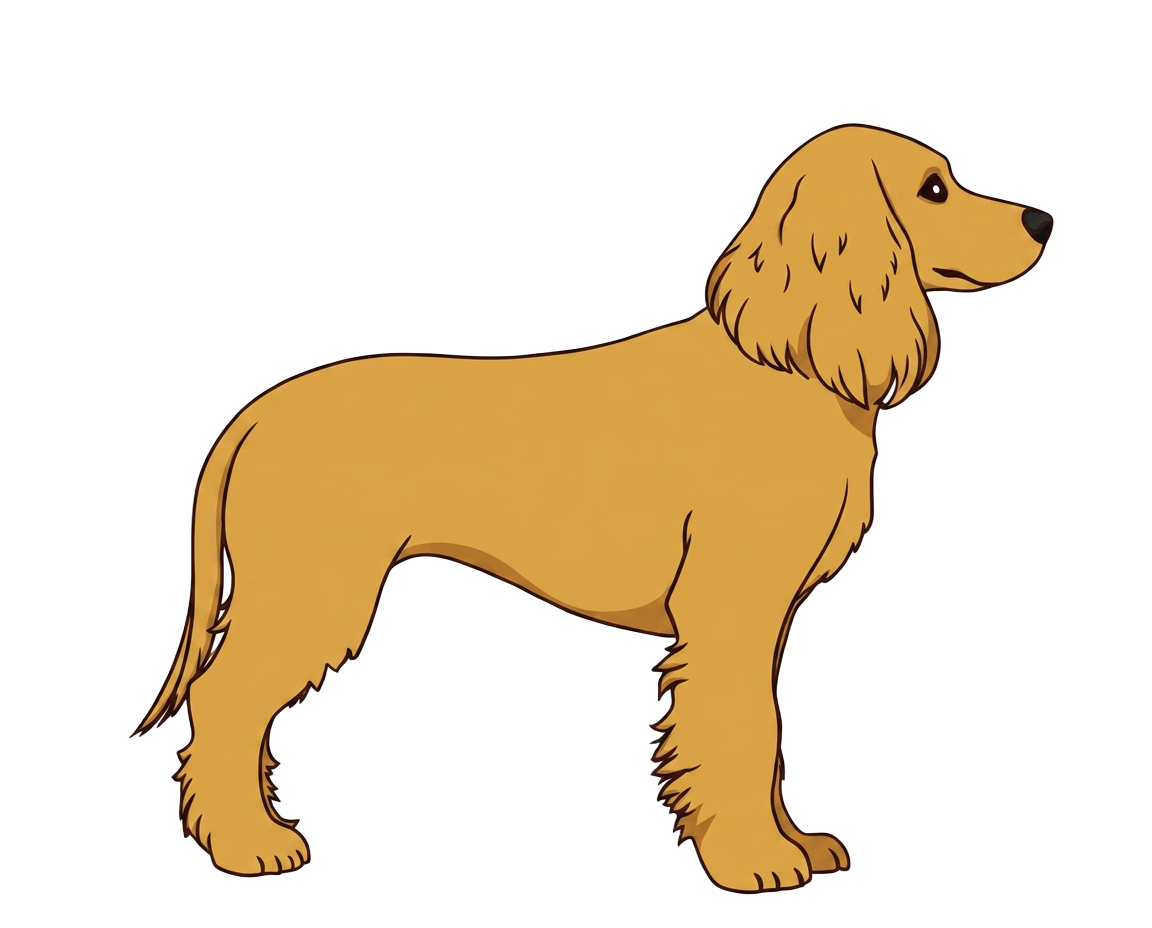 Illustration of a Golden coat