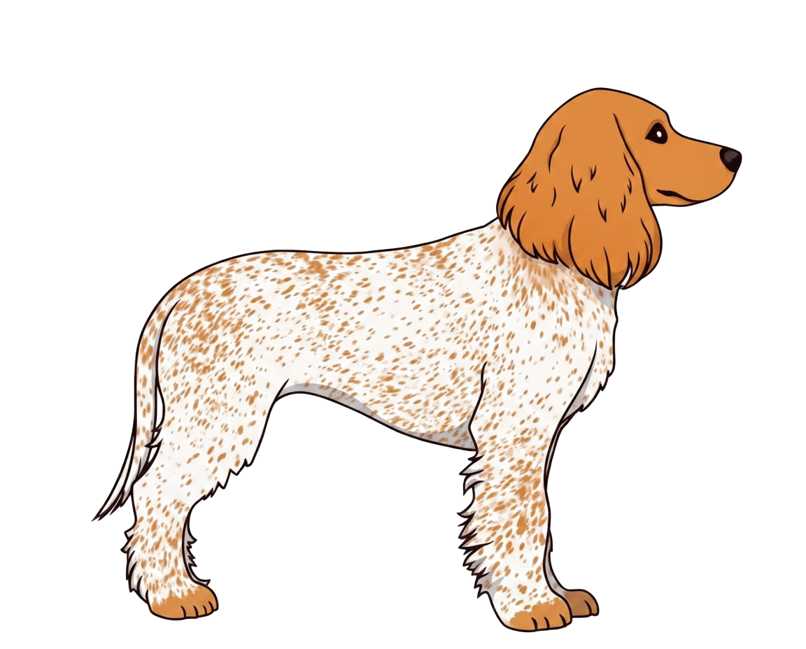 Illustration of a Orange roan coat