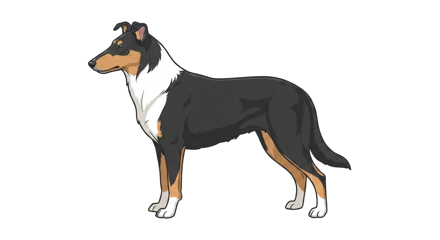 Illustration of a Tricolour coat