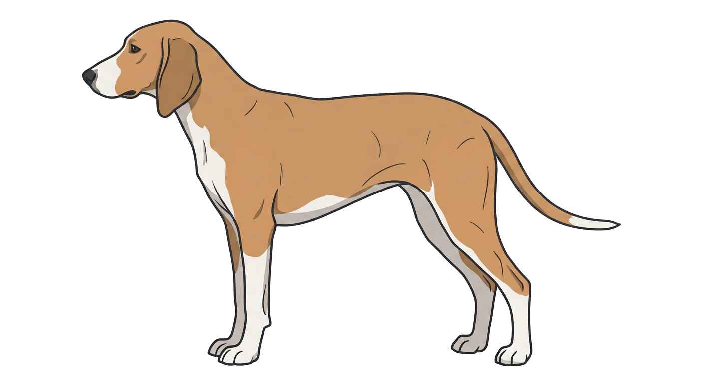 Illustration of a Tan & White coat