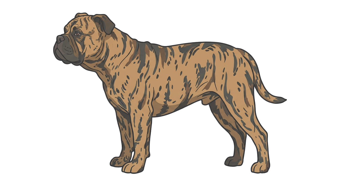 Illustration of a Brindle coat
