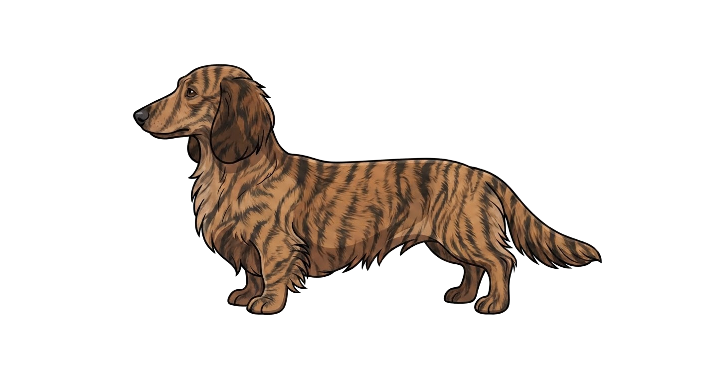 Illustration of a Brindle coat