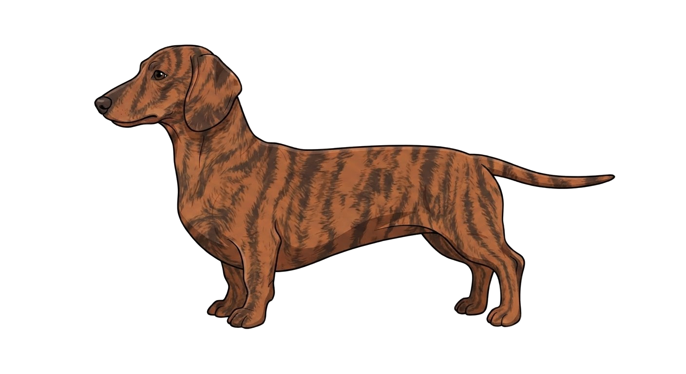 Illustration of a Brindle coat