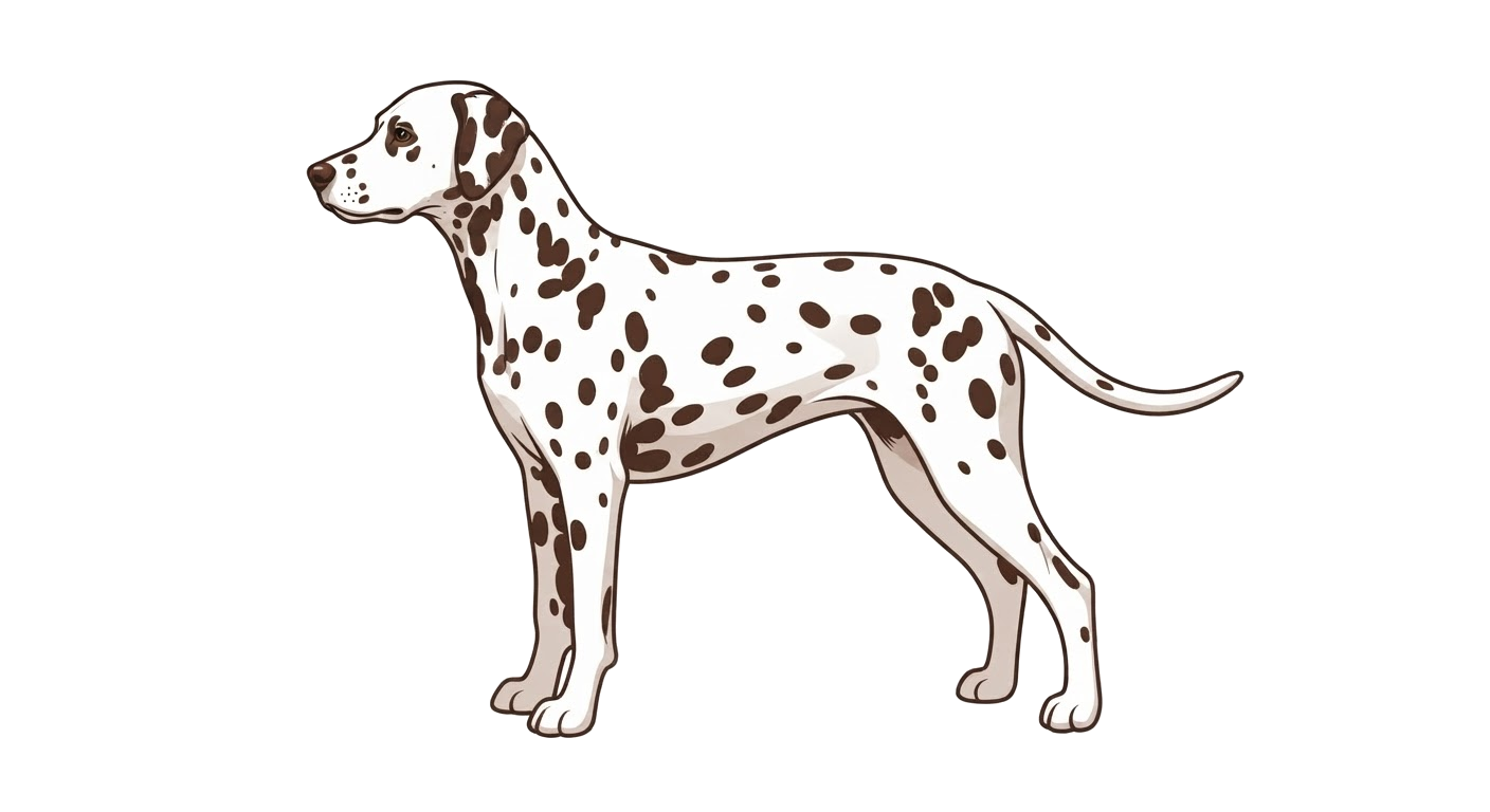 Illustration of a Liver Spotted coat