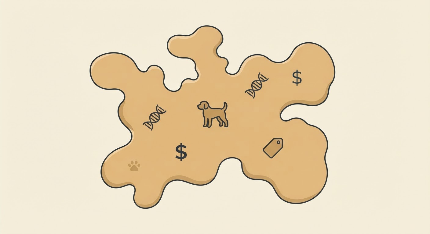 Illustrated map showing the origin of the Doxiepoo