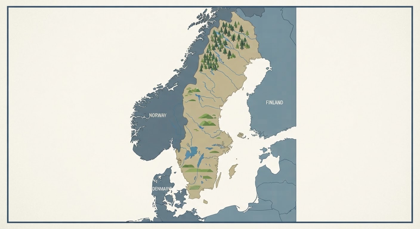Illustrated map showing the origin of the Drever