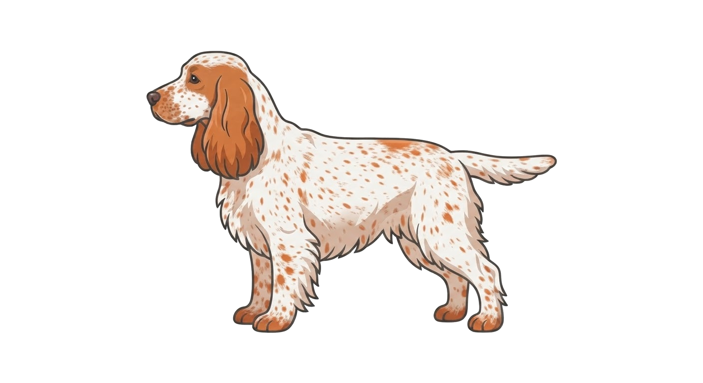 Illustration of a Orange & Roan coat