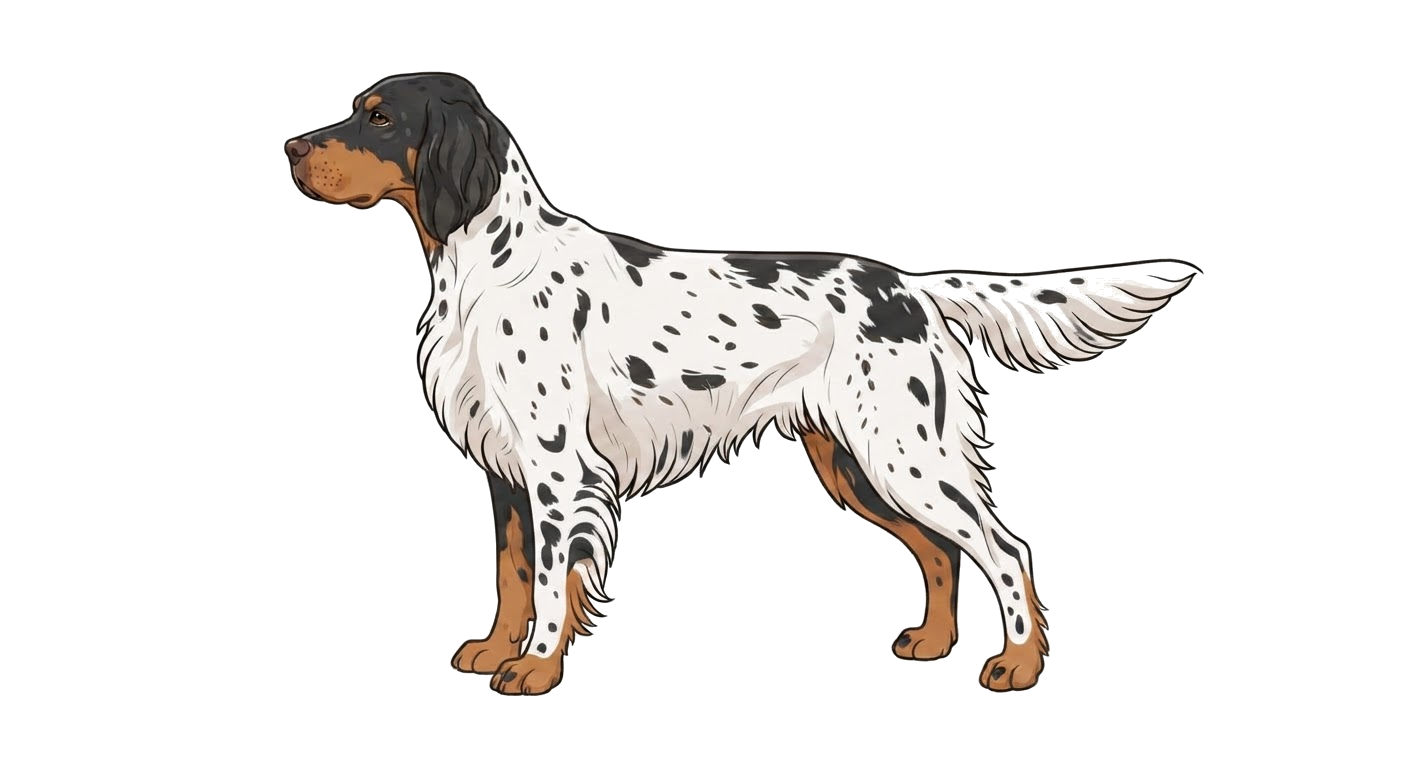 Illustration of a Tricolour coat