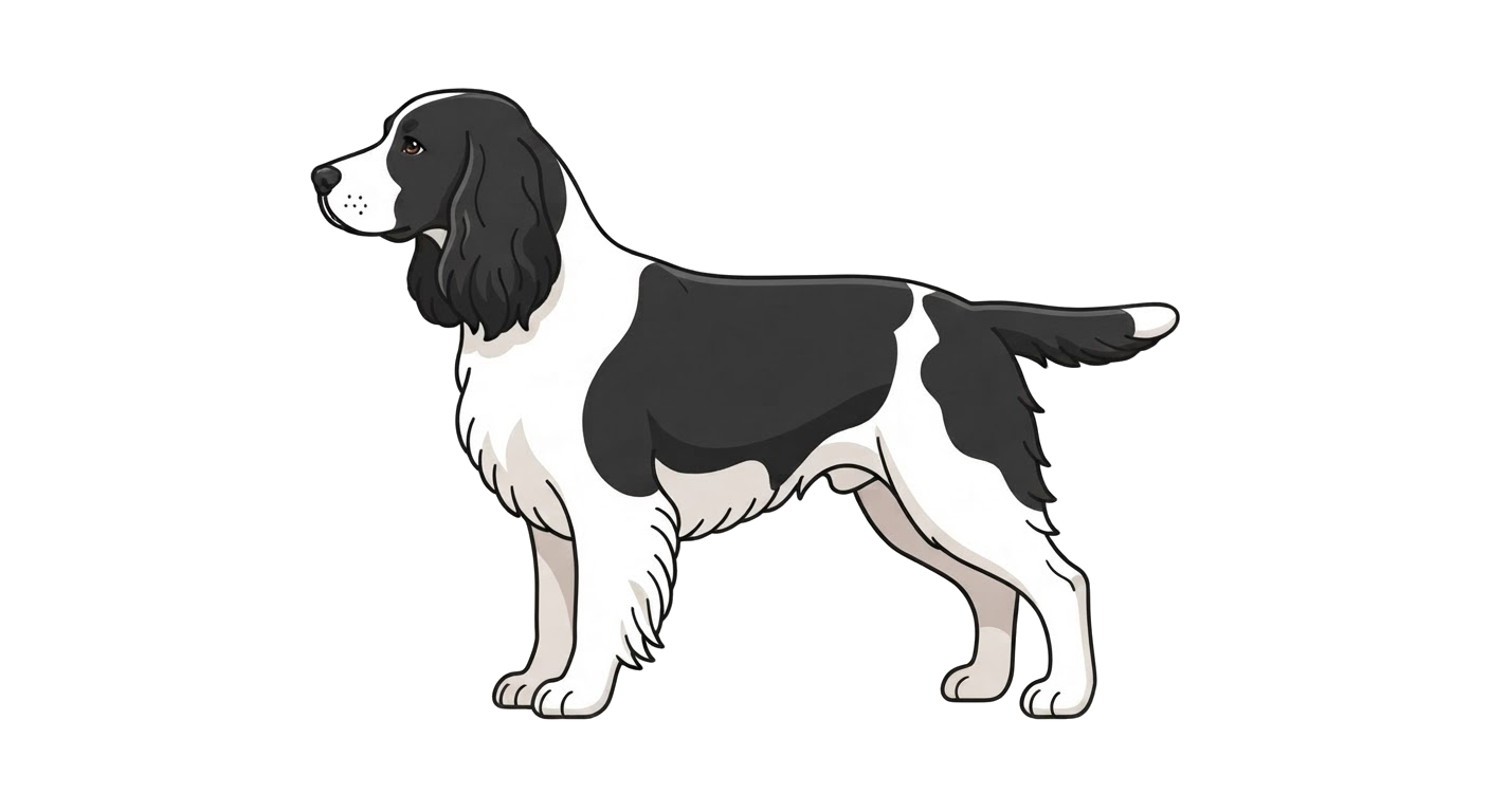 Illustration of a Black and White coat