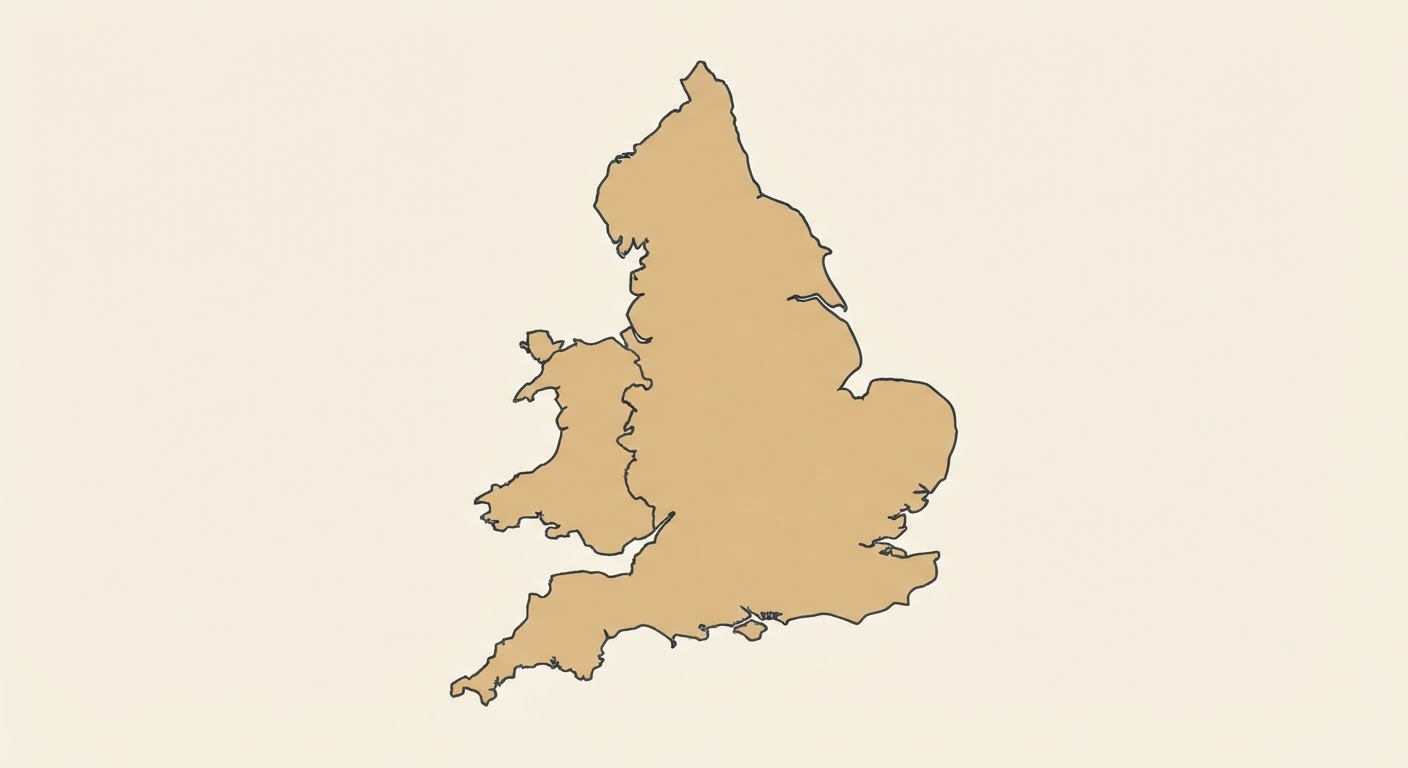 Illustrated map showing the origin of the English Springer Spaniel