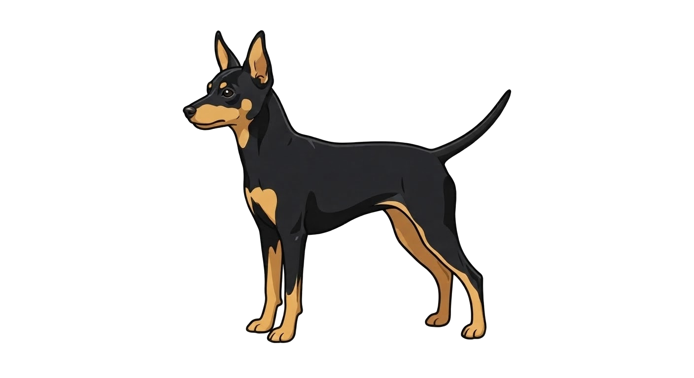Illustration of a Black and Tan coat