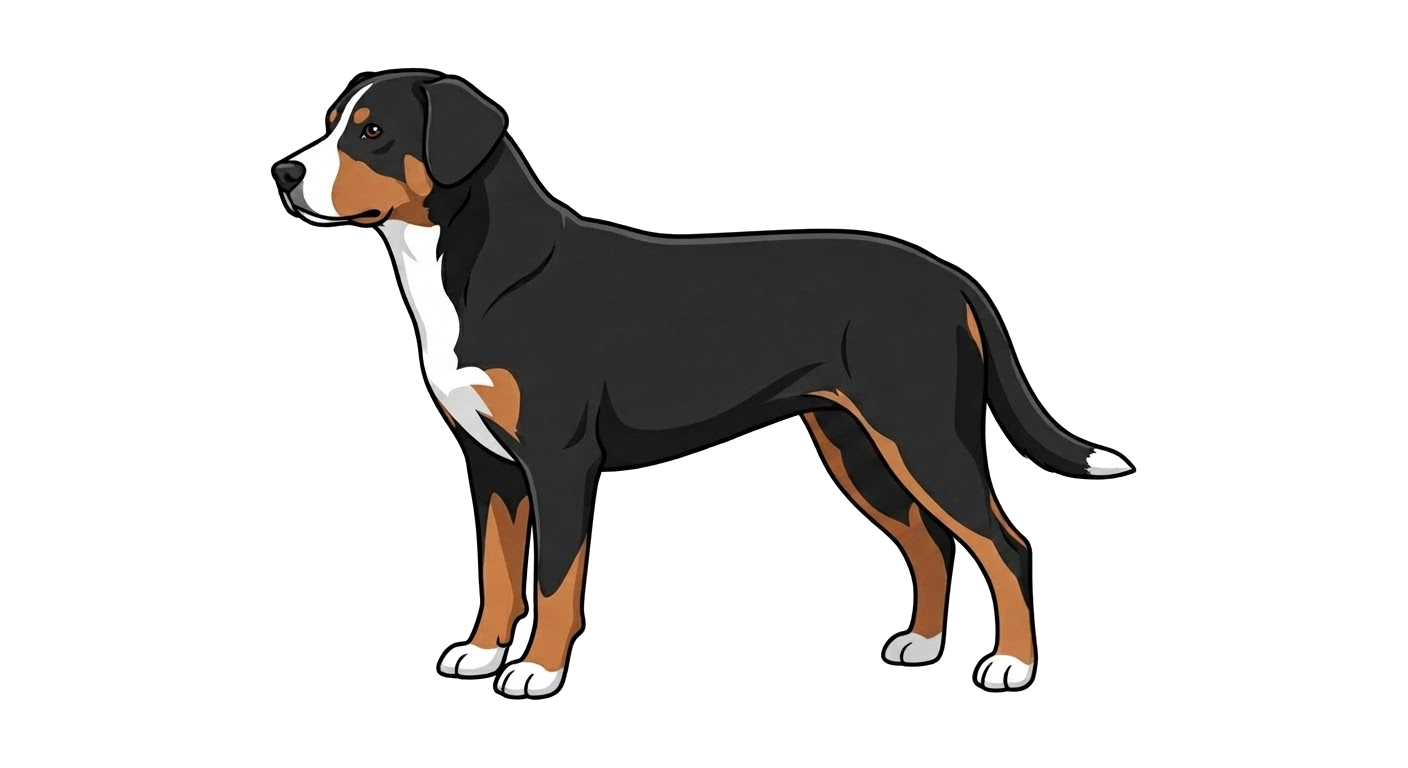 Illustration of a Tricolour coat
