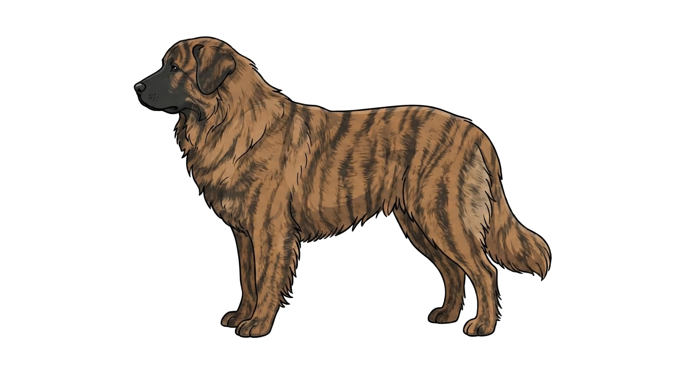 Illustration of a Brindle coat