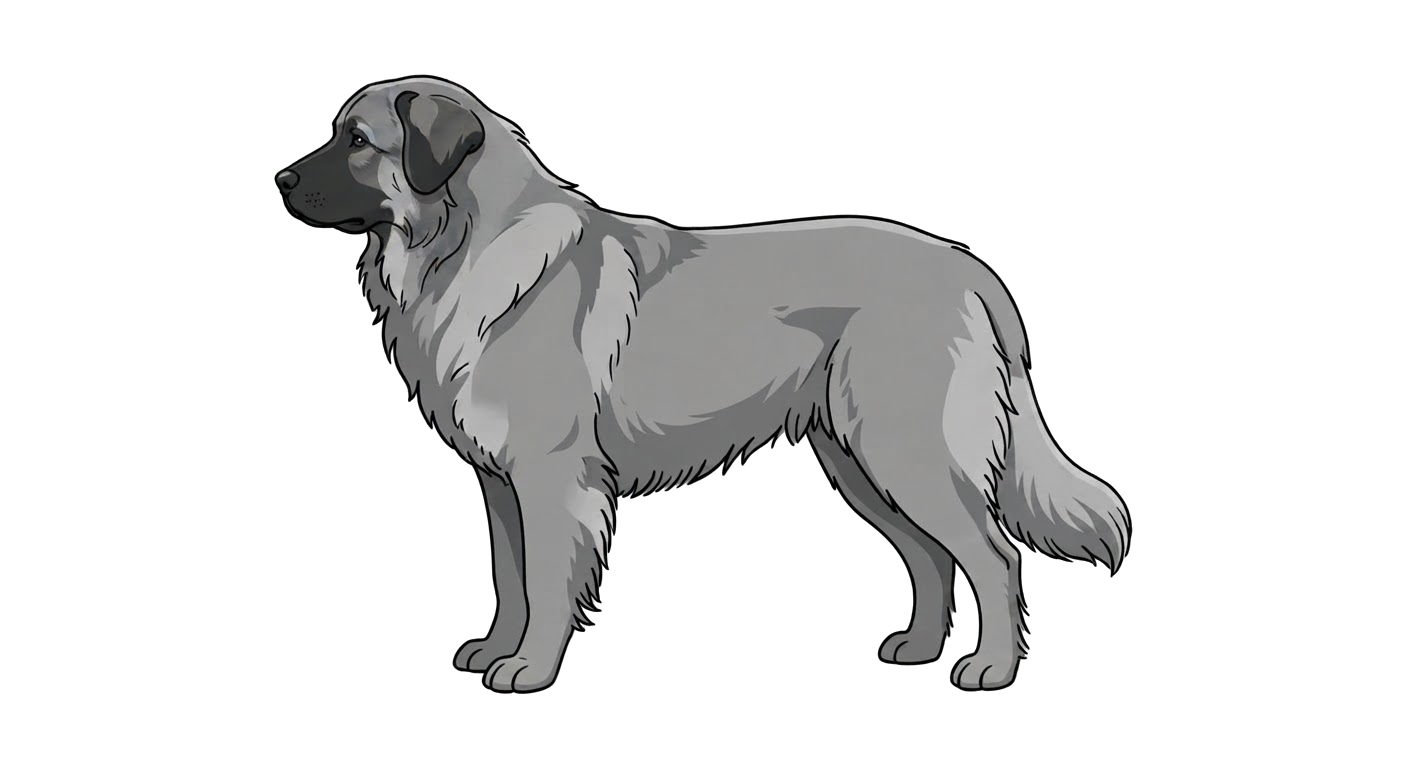Illustration of a Wolf Grey coat