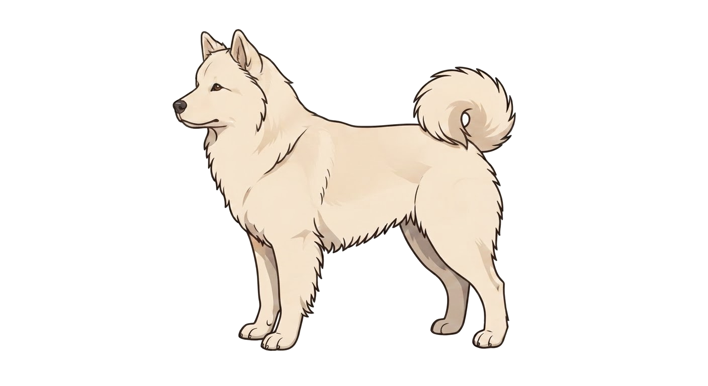 Illustration of a Cream coat