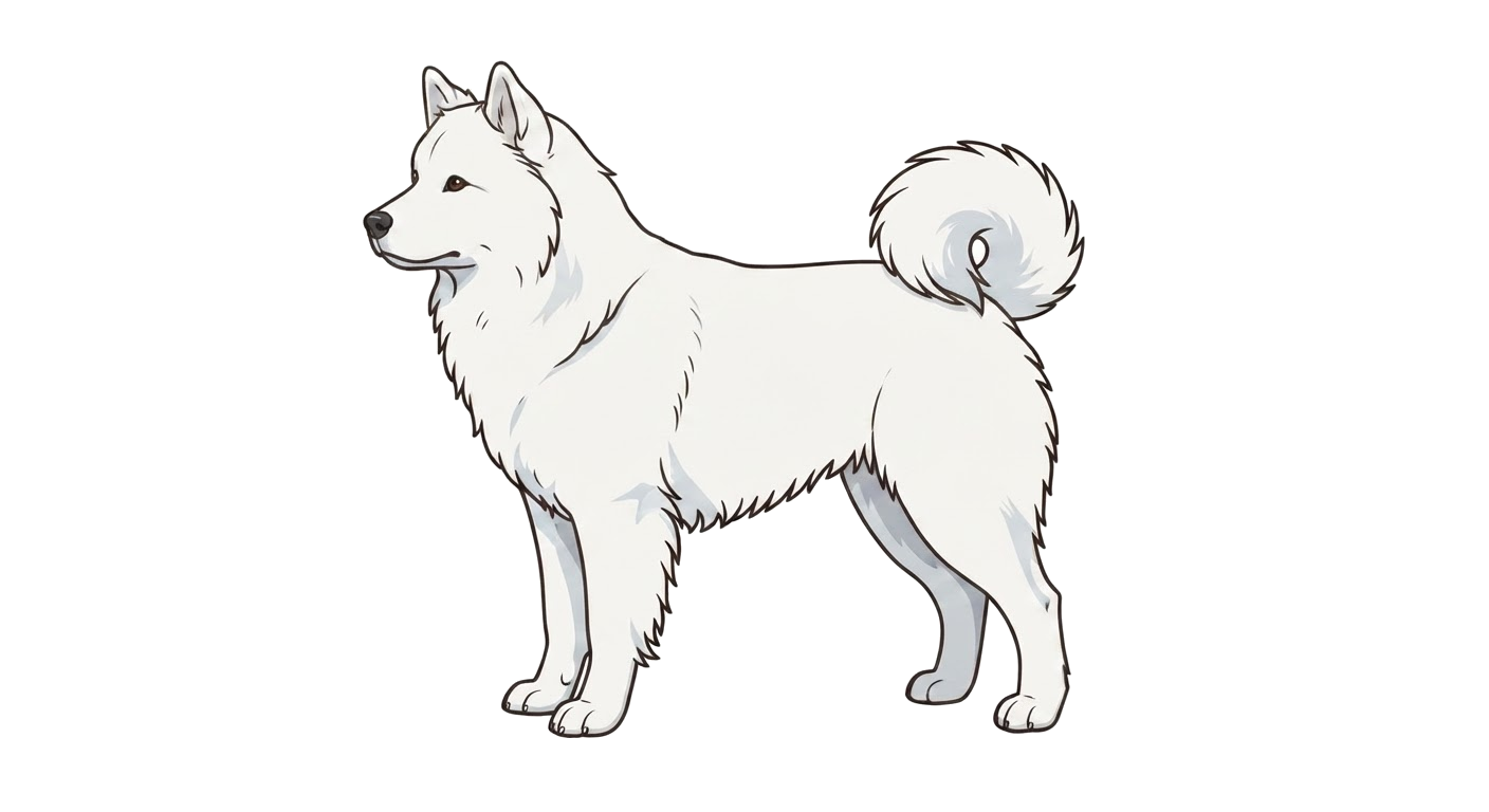 Illustration of a Solid white coat