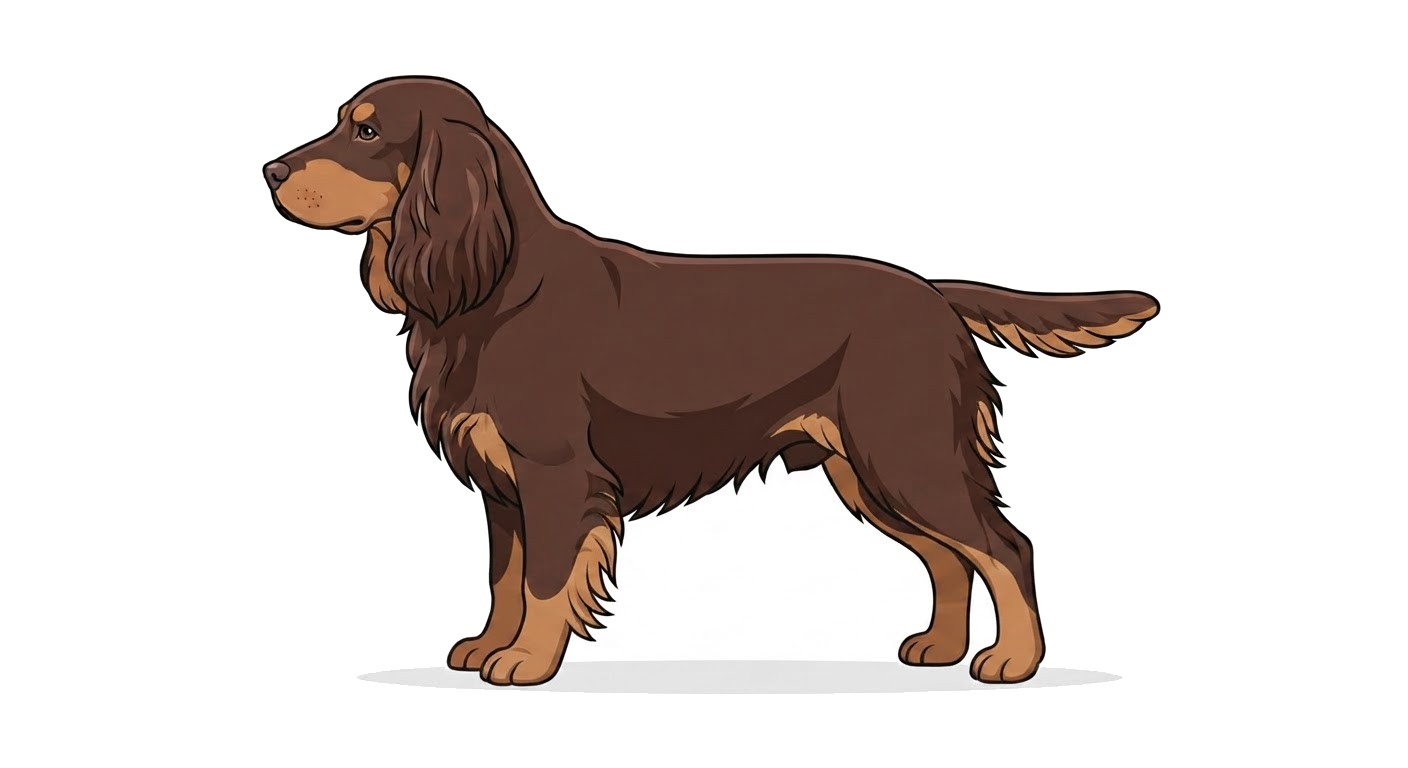Illustration of a Liver and tan coat