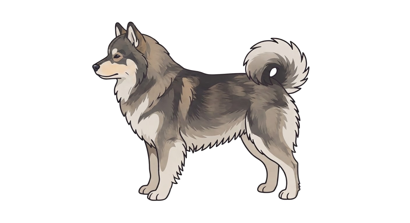 Illustration of a Wolf sable coat