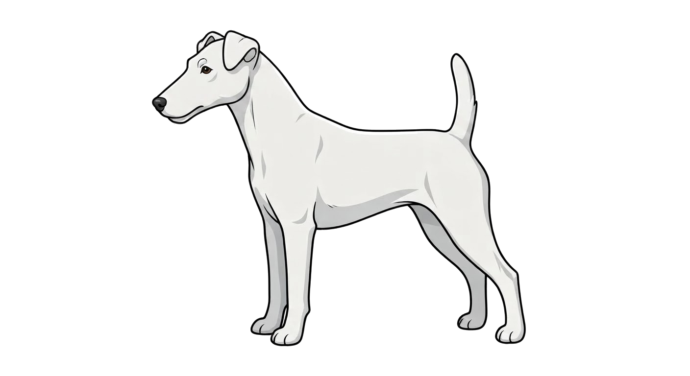 Illustration of a Predominantly white coat