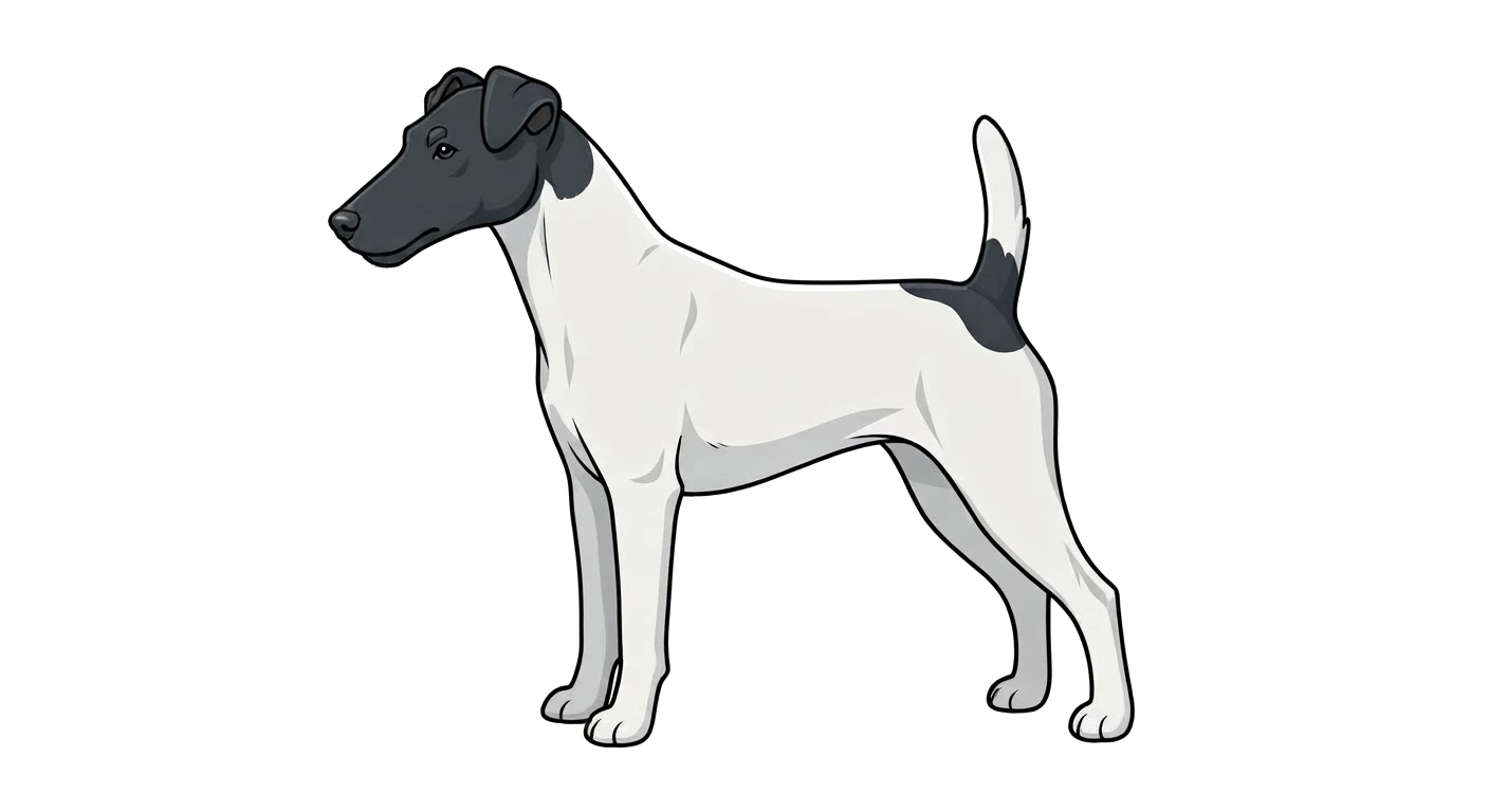 Illustration of a White and black coat