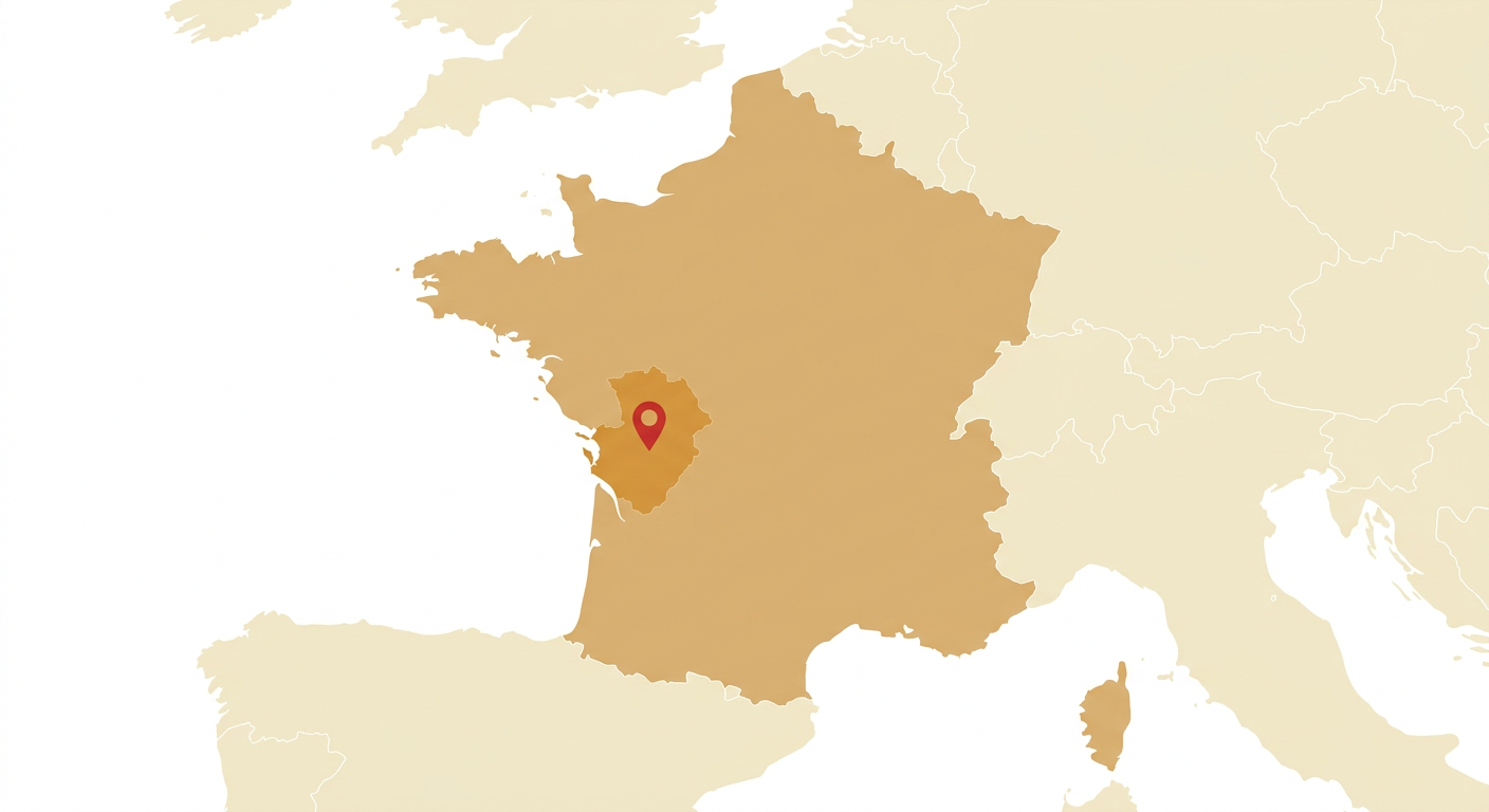 Illustrated map showing the origin of the Français Blanc et Noir