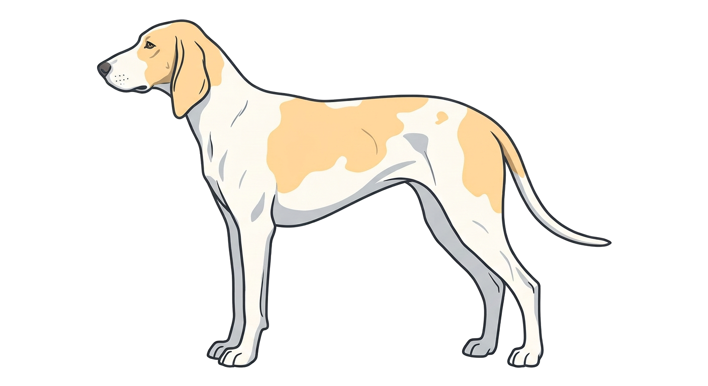 Illustration of a White & Lemon coat