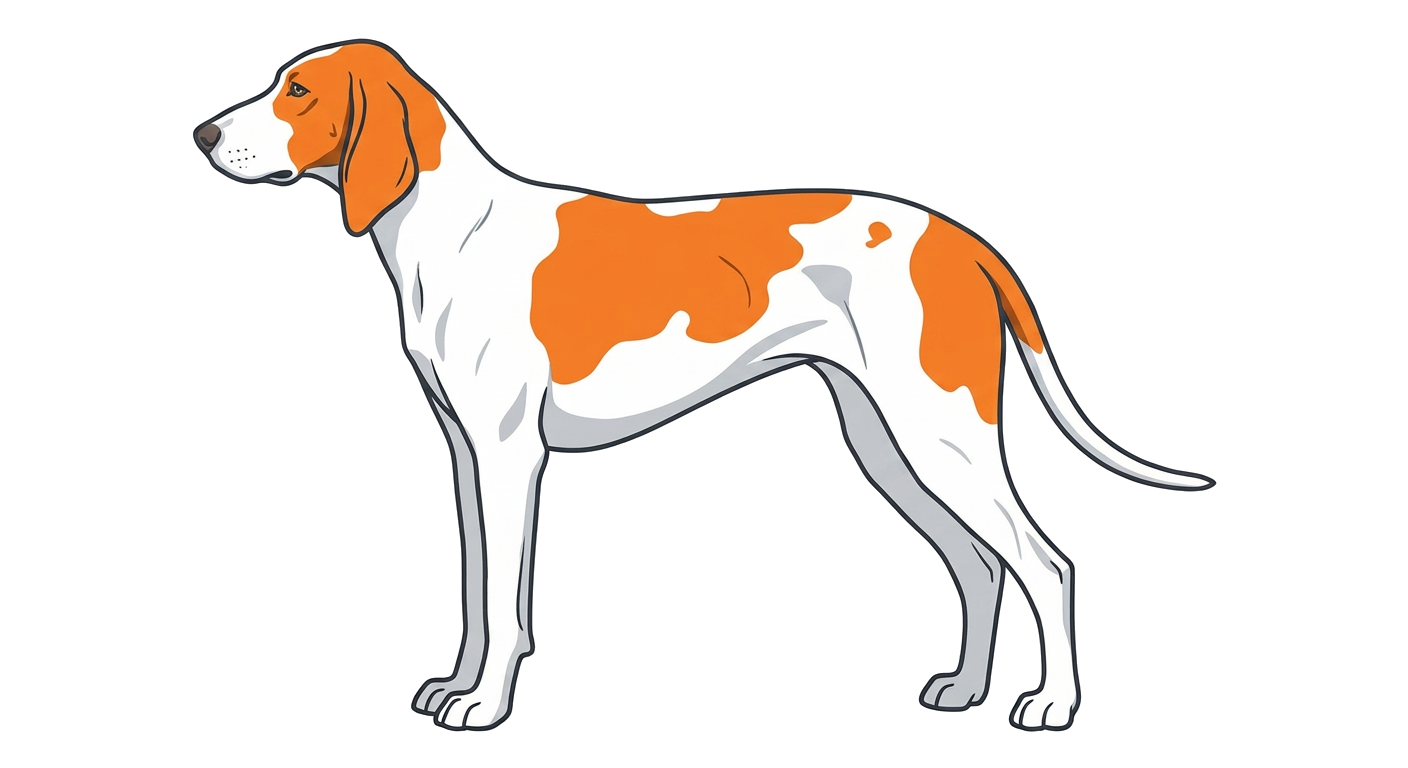 Illustration of a White & Orange coat