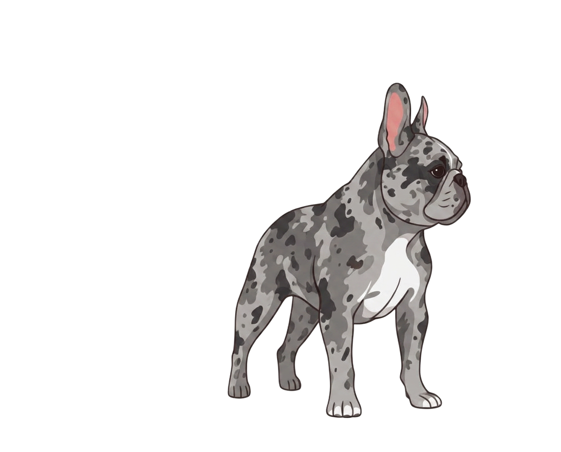 Illustration of a Merle coat