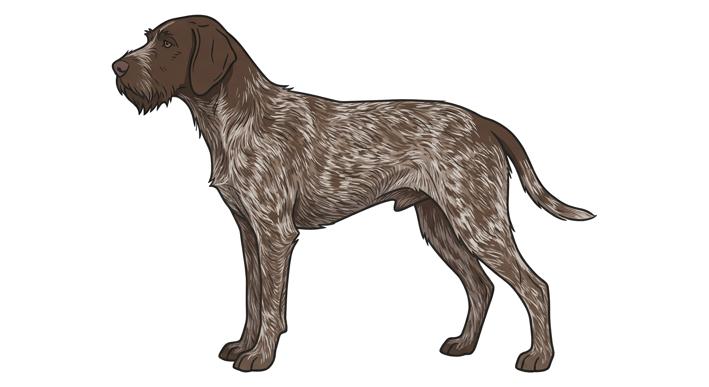 Illustration of a Brown Roan coat