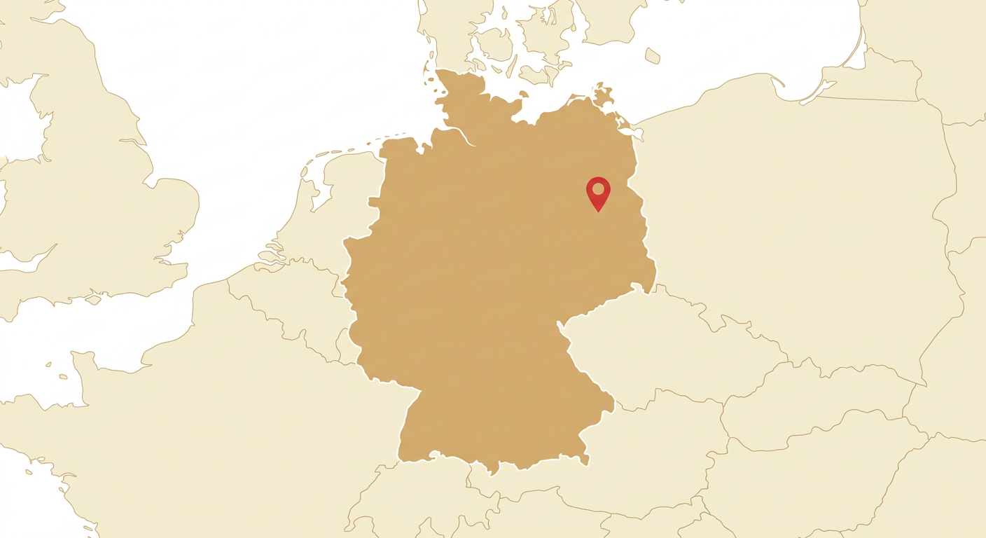 Illustrated map showing the origin of the German Rough-haired Pointer
