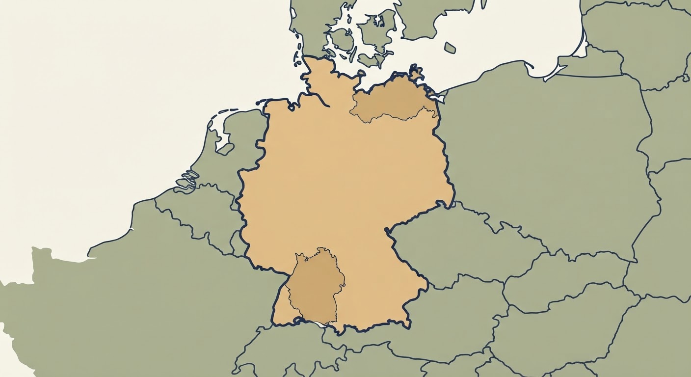 Illustrated map showing the origin of the German Spitz (Giant)