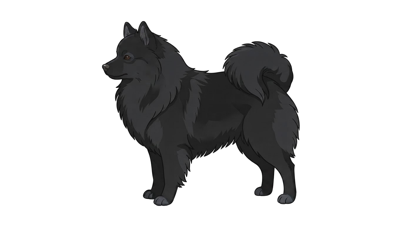 Illustration of a Black coat