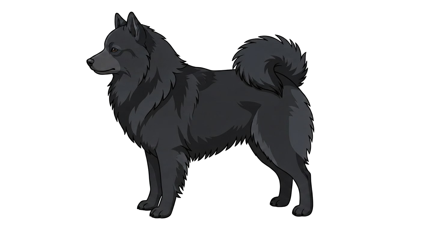 Illustration of a Black coat