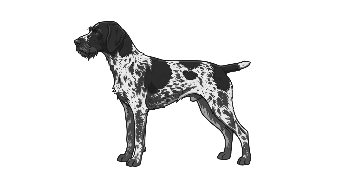 Illustration of a Black and white coat