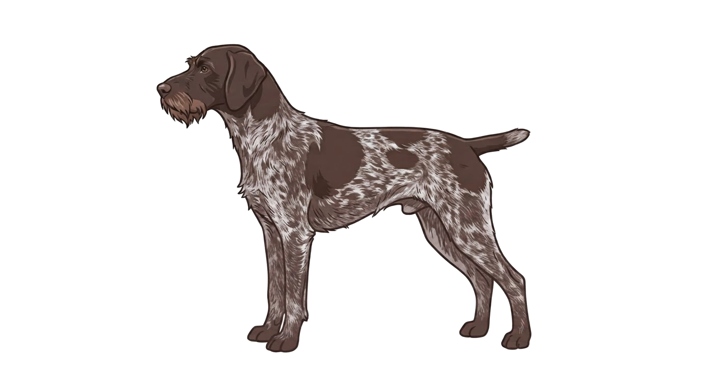 Illustration of a Liver roan coat