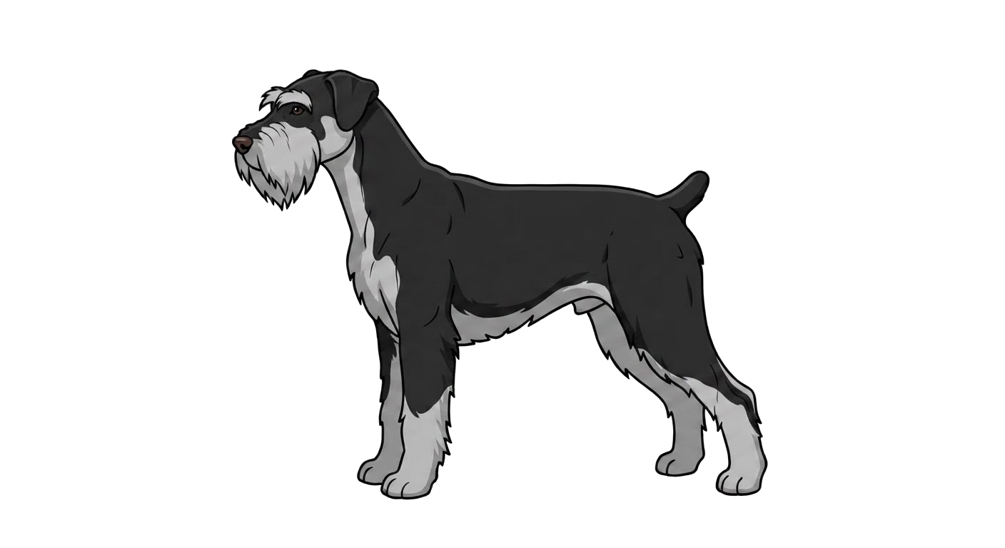 Illustration of a Black and silver coat