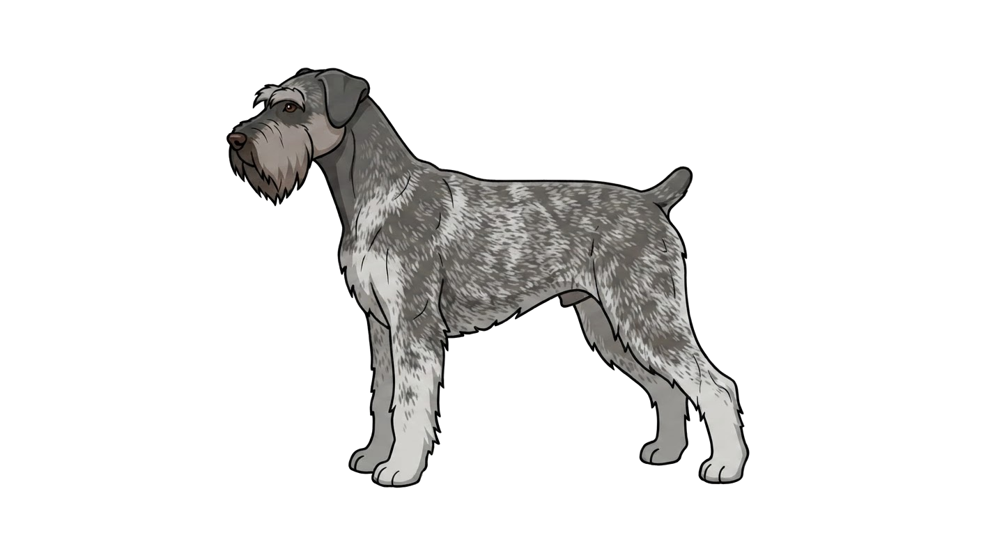 Illustration of a Pepper and salt coat