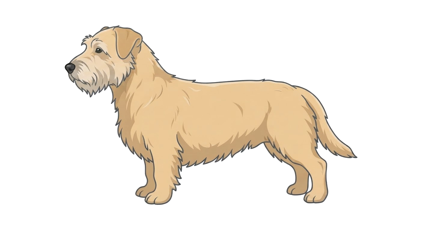 Illustration of a Wheaten coat