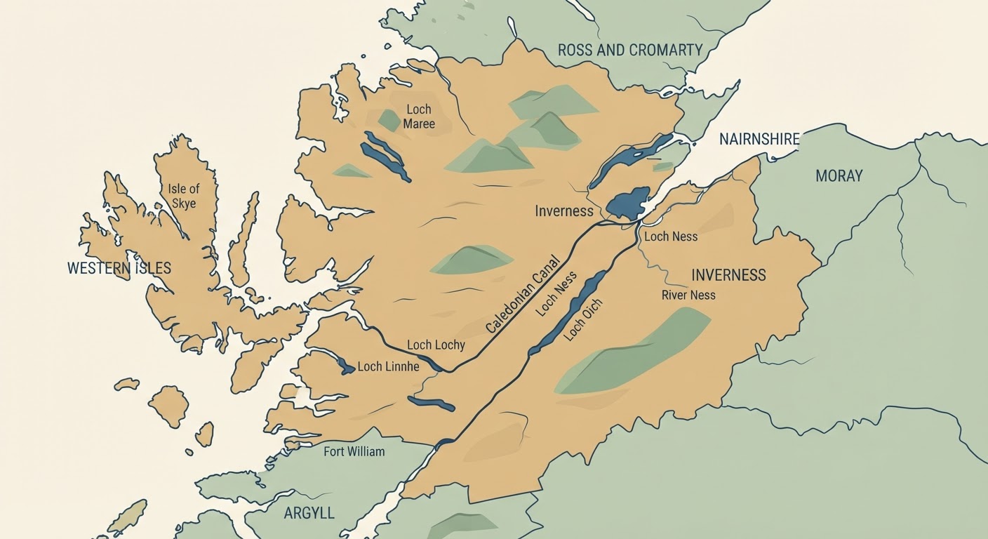Illustrated map showing the origin of the Golden Retriever