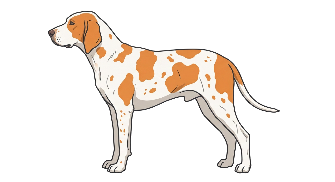 Illustration of a White and Orange coat