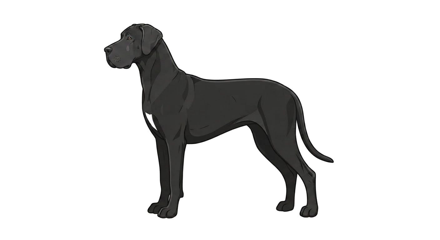 Illustration of a Black coat